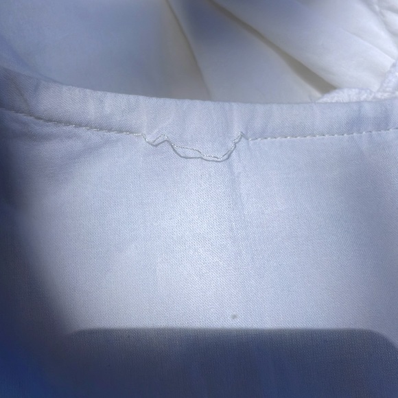 New York and company white eyelet V-neck sleeveless wrap dress size S - Picture 12 of 12